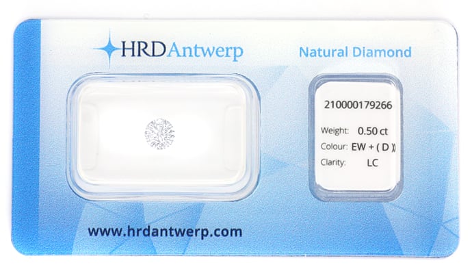 Foto 1 - BESTER Diamant 0,50ct D Lupenrein 3ex HRD, D7054