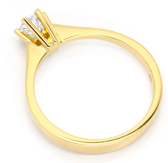 Foto 3 - Brillant-Diamant-Krappen-Ring 0,35ct F VS1 18K Gelbgold, S2973