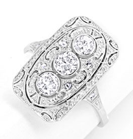 Foto 1 - Original antiker Art Deco Ring, Grosse Diamanten, S6123
