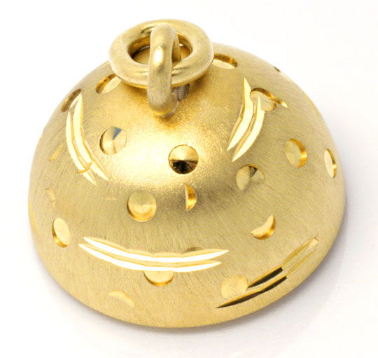 Foto 4 - Gold Kugel Anhäger Uhr Emaille Goldkette Rar 18K Topuhr, U1558